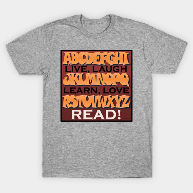 Read Alphabet T-Shirt by FunkilyMade